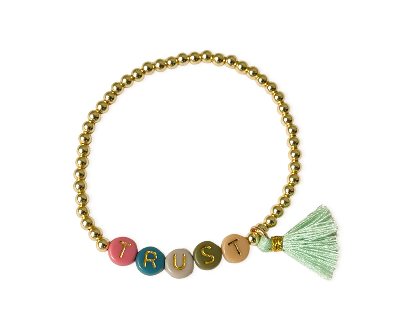 Armband "My Letters" - Hämatit Gold