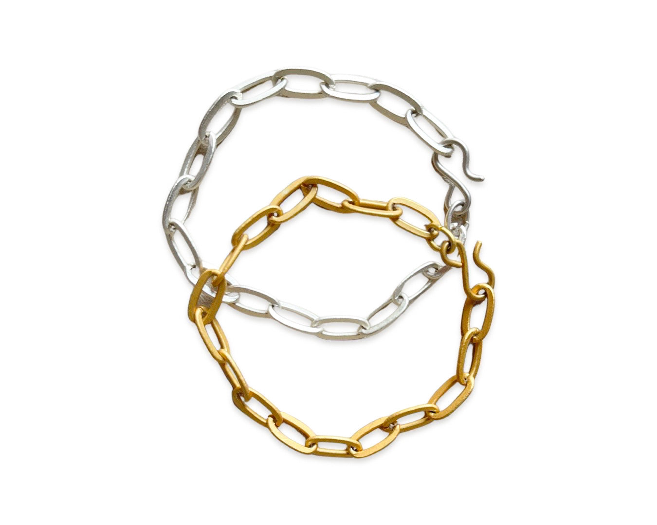 Gliederarmband M - Stahl