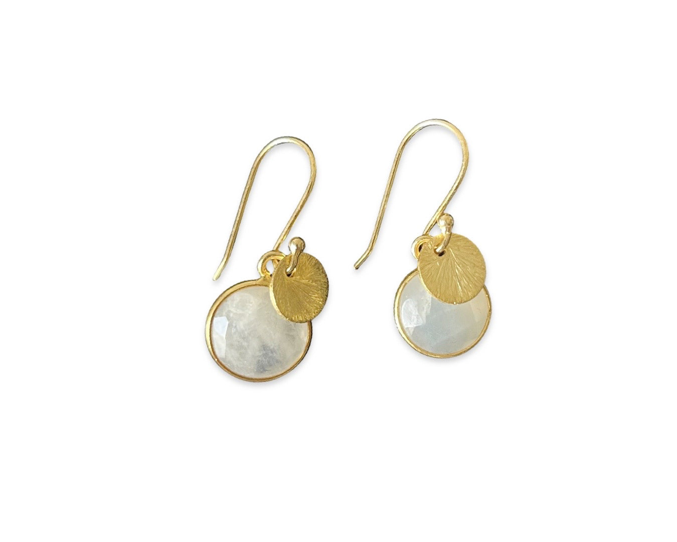 Ohrringe "Mondstein Duo" gold