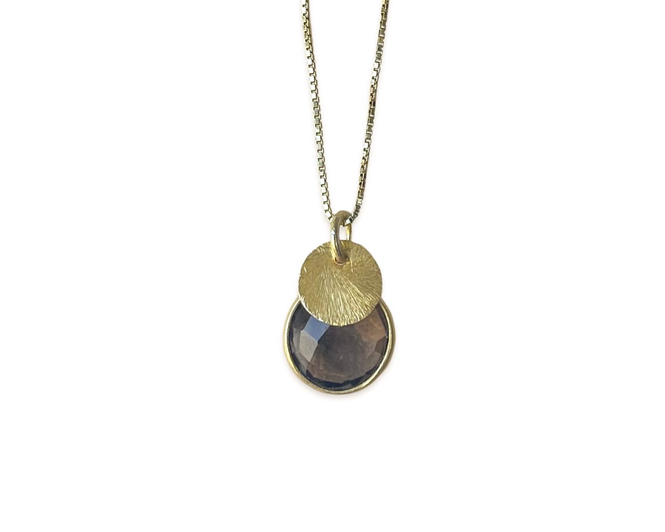 Kette „Rauchquarz Duo“ Gold oder Silber