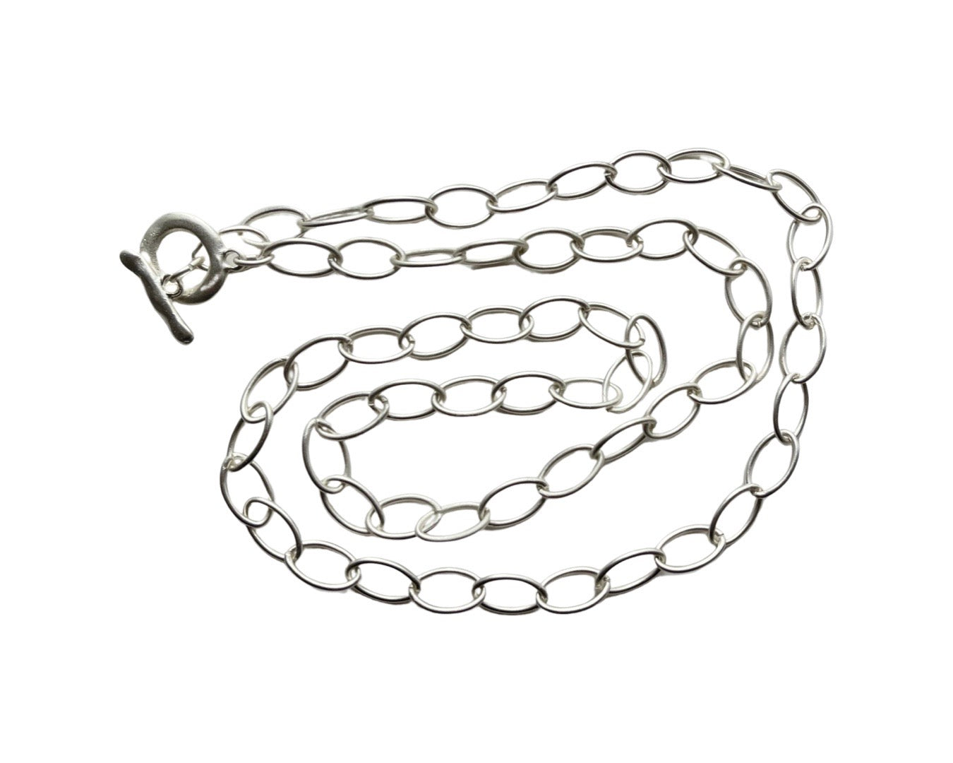 Gliederkette lang L oval - Stahl