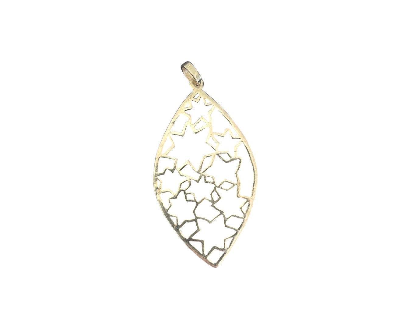 Anhänger „Stars“ oval - 925 Sterlingsilber