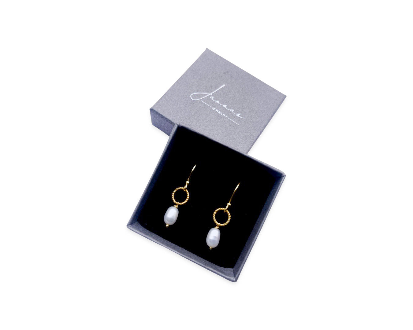 Ohrringe "White Pearls" gold