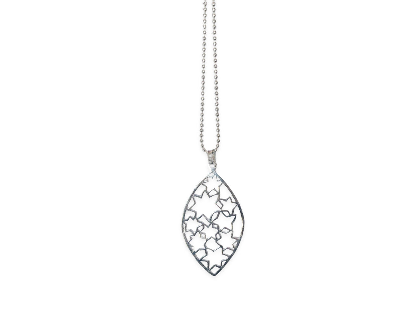 Anhänger „Stars“ oval - 925 Sterlingsilber