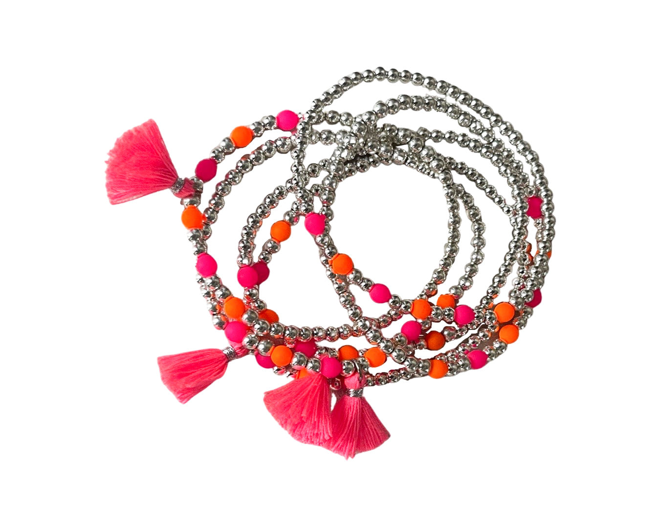 Armband Hämatit Neon & Silber