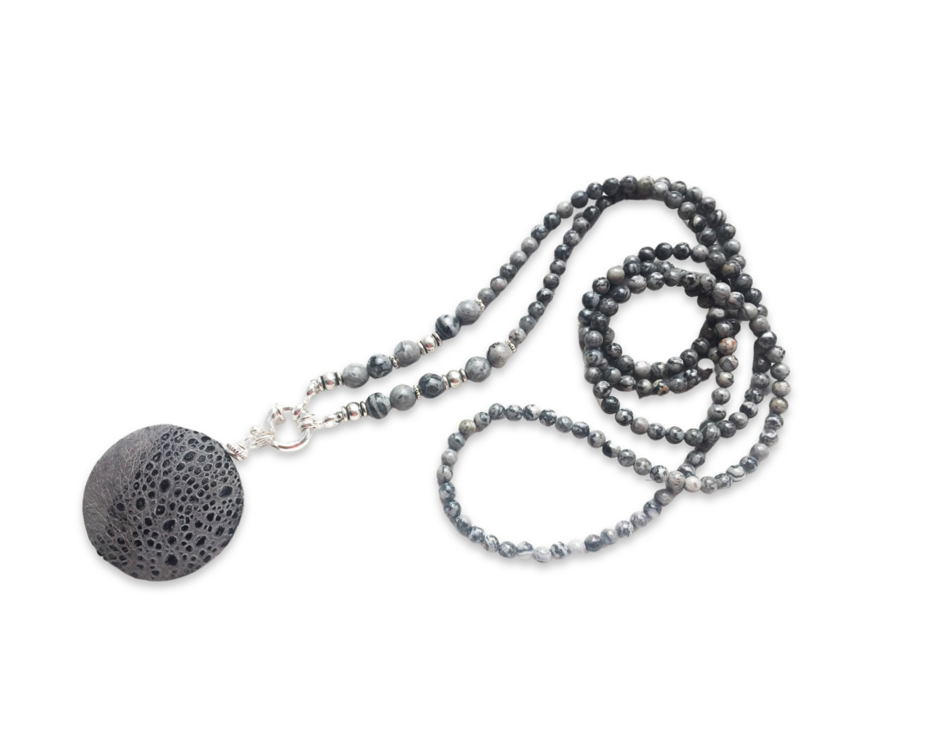 Kette lang "Grey Disk"