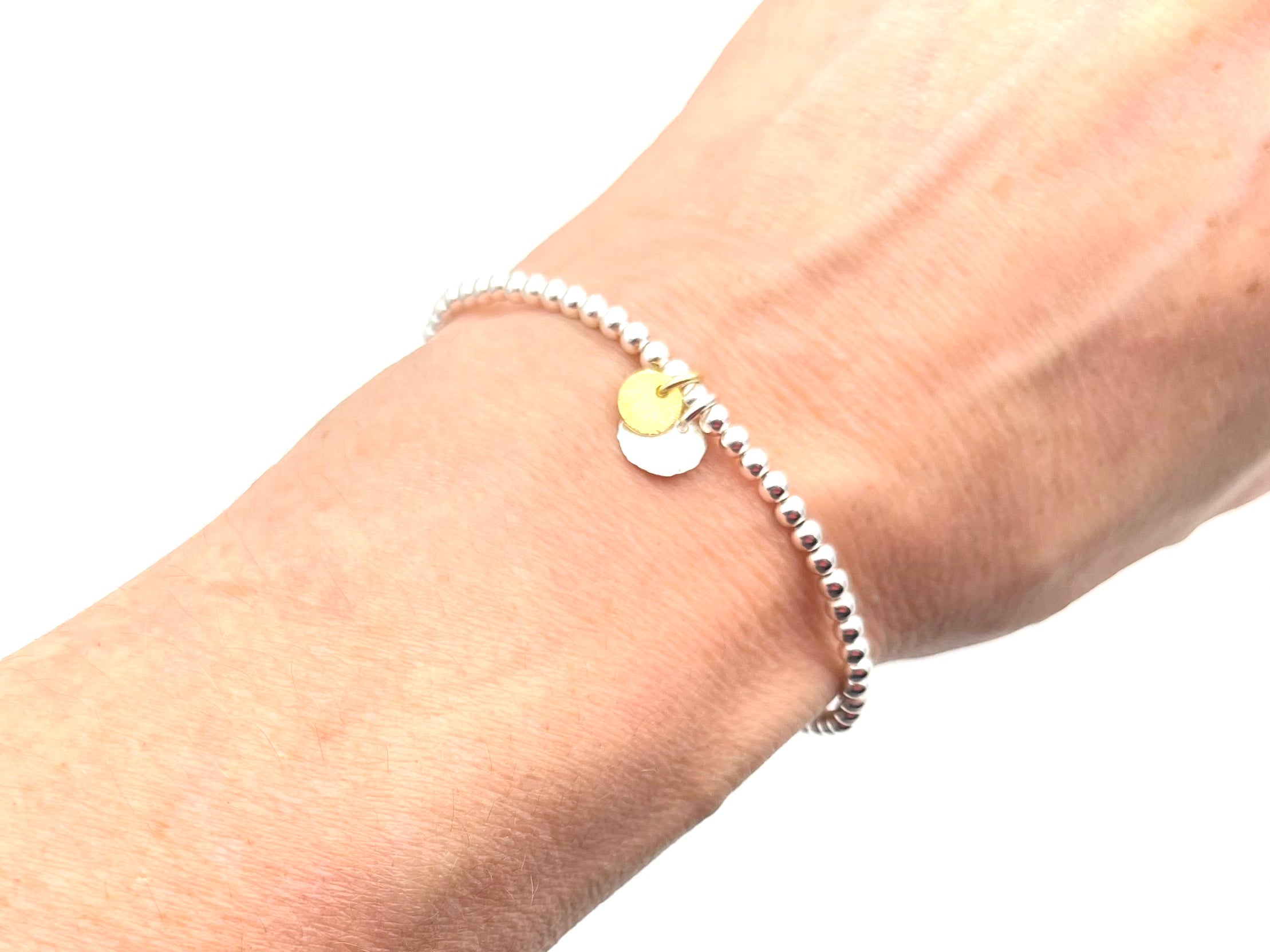Perlenarmband „Duo“ - 925 Sterlingsilber