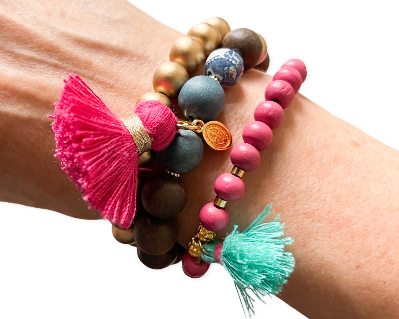 Armband „Pink“ Wood