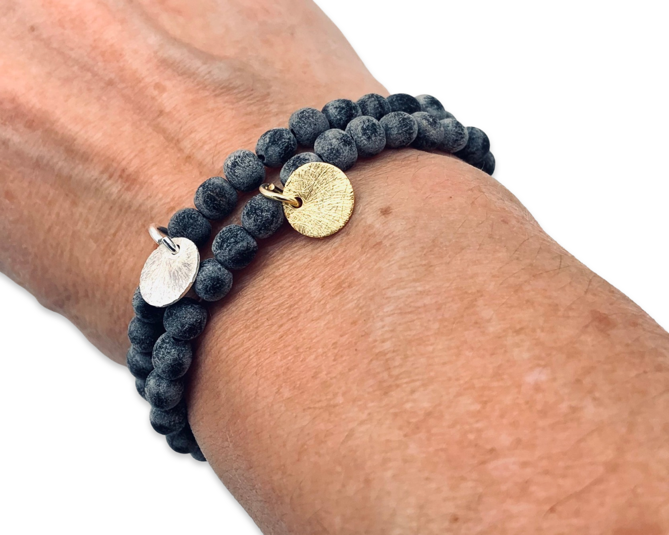 Armband Horn matt S, silber oder gold