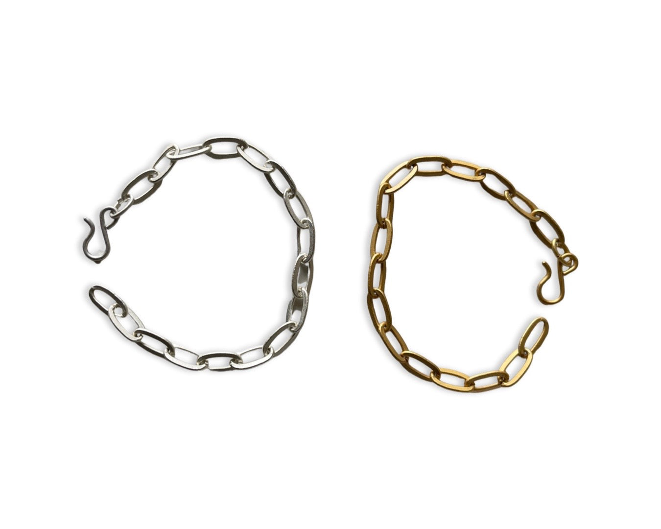 Gliederarmband M - Stahl