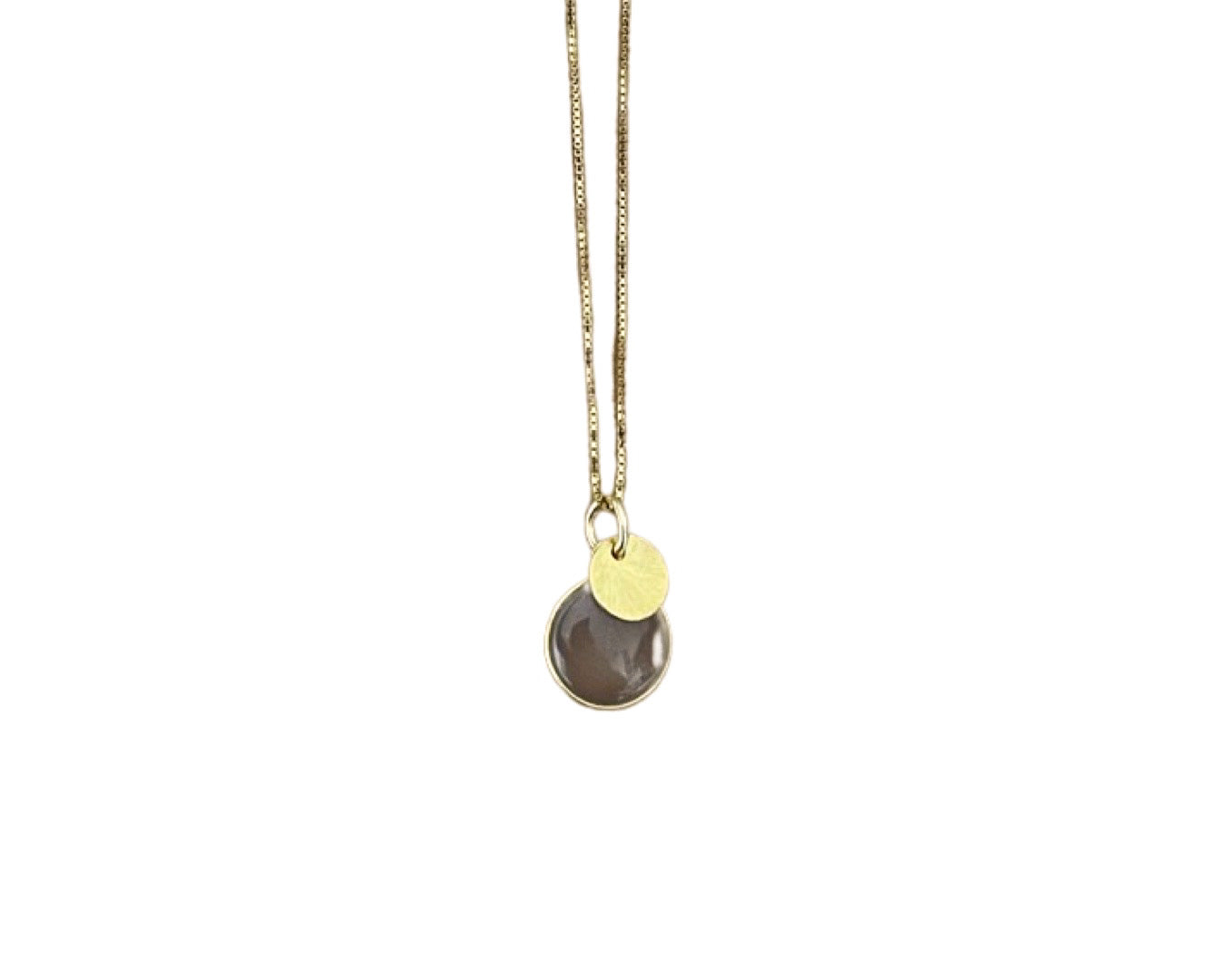 Kette „Achat Duo“ Gold - 925 Sterlingsilber