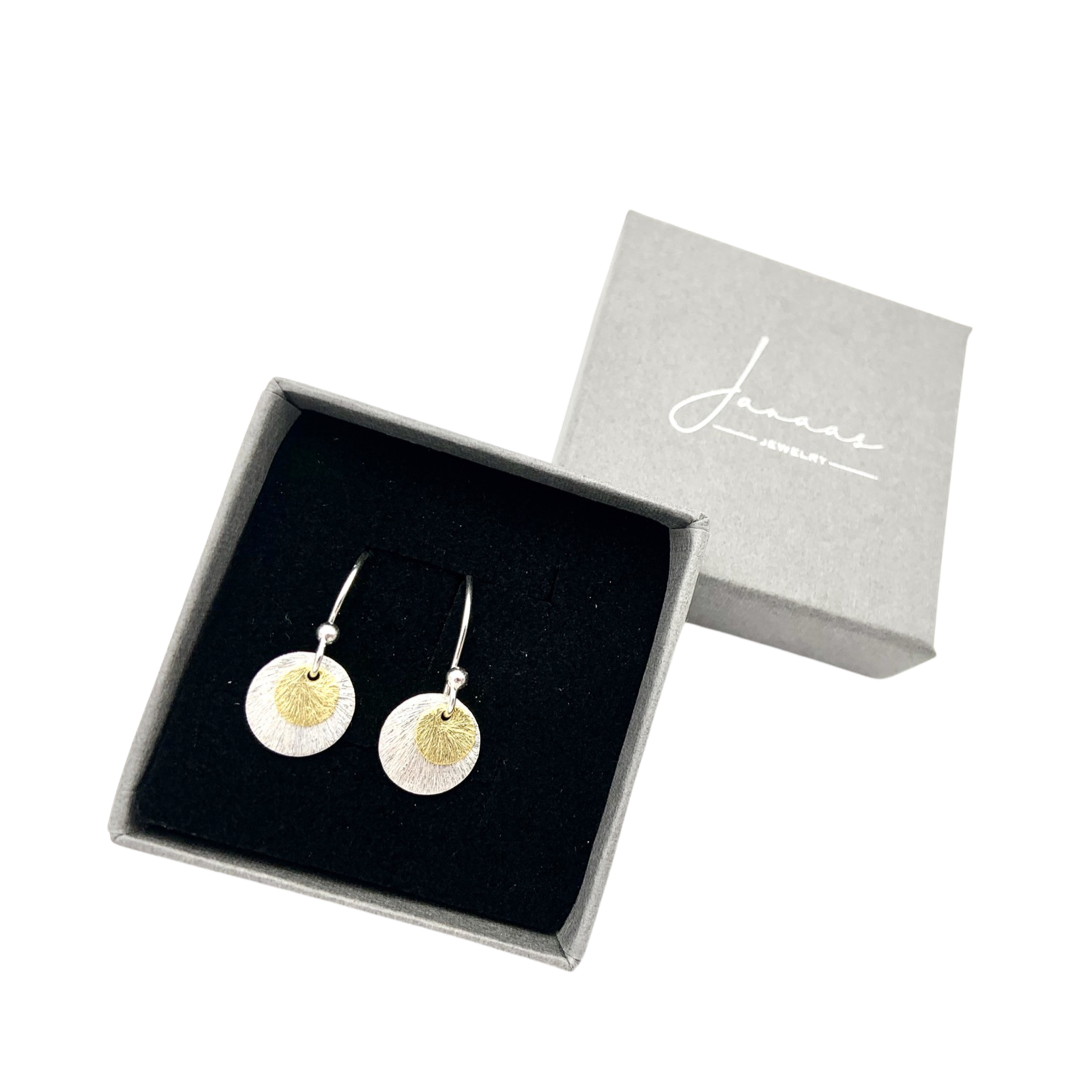 Ohrringe "Duo" silber-gold