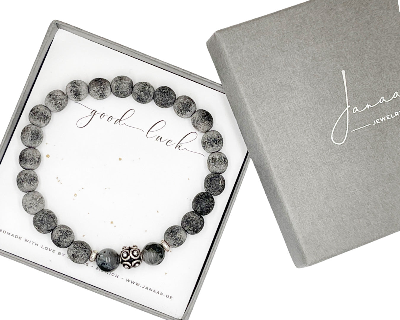 Herrenarmband „Horn“ anthrazit