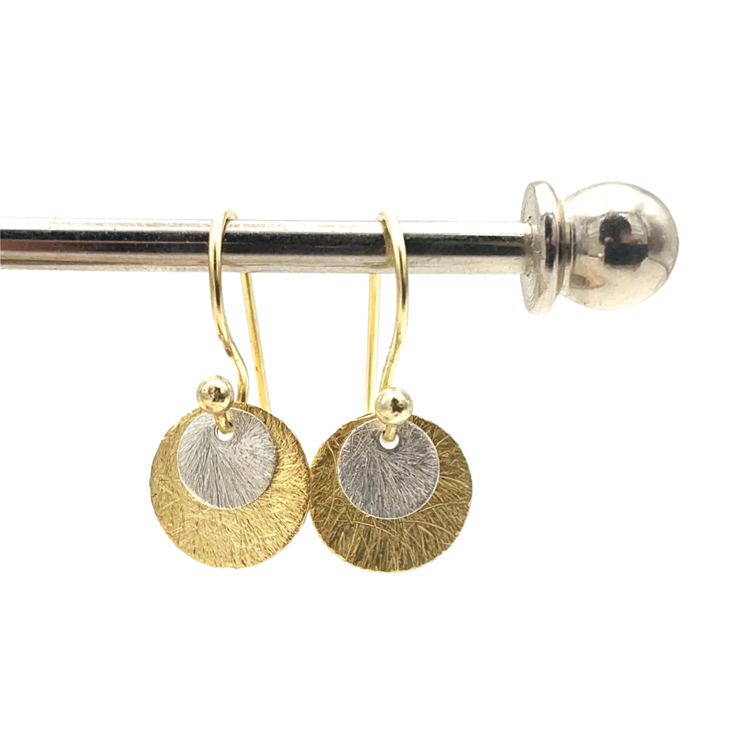 Ohrringe "Duo" gold-silber
