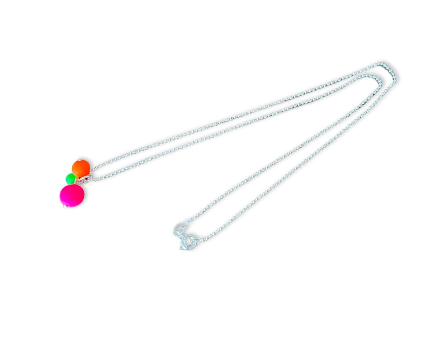 Kette „Neon Balls Trio" Silber - 925 Sterlingsilber