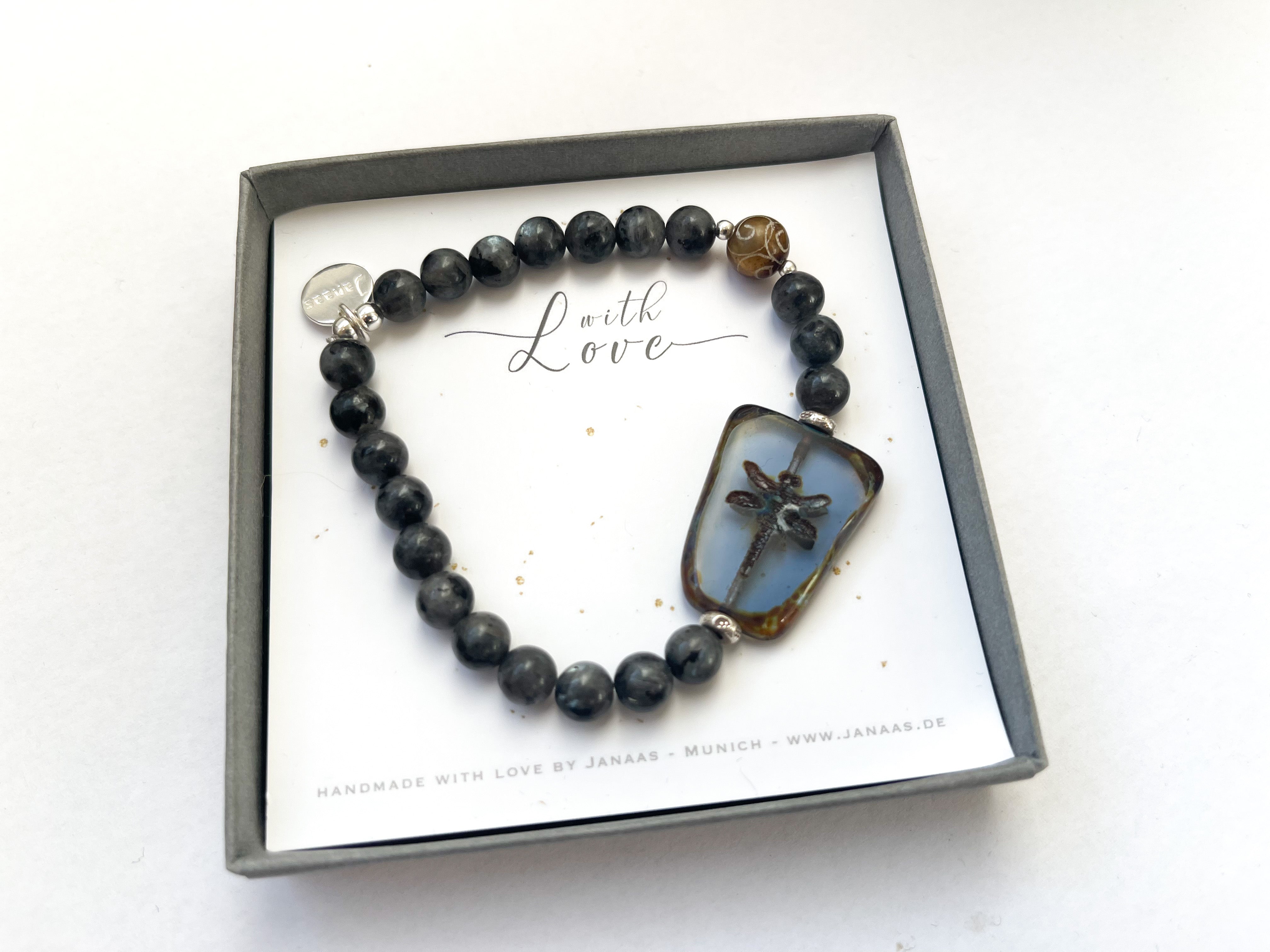 Armband "Labradorit Dragonfly"