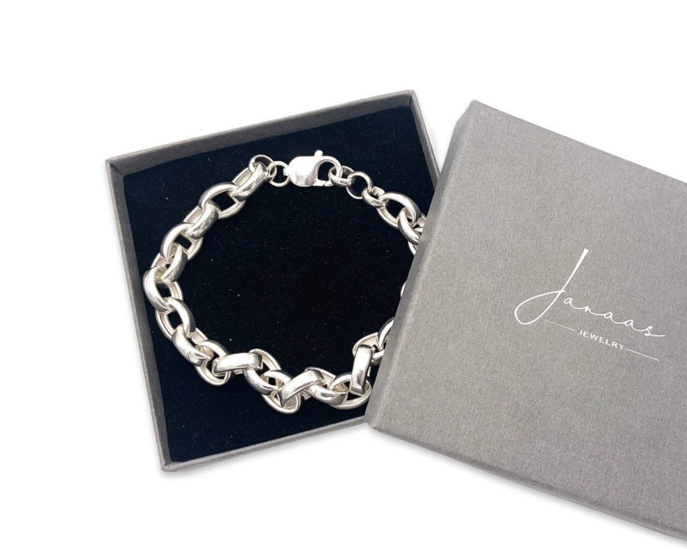 Gliederarmband PREMIUM XL - 925 Sterlingsilber