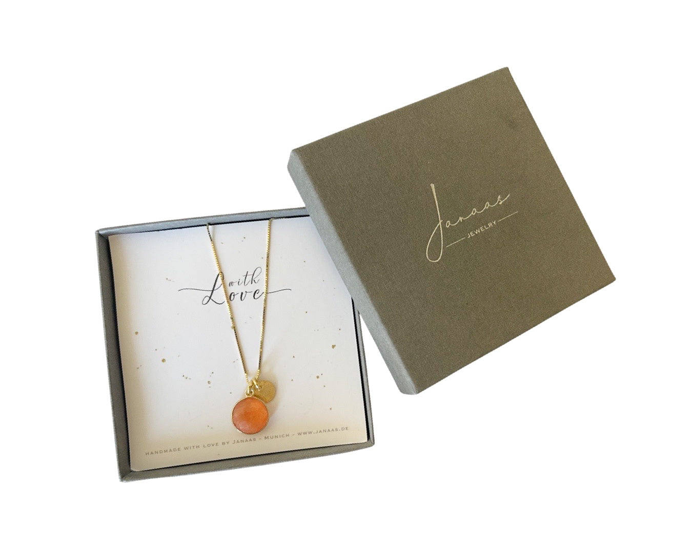 Kette „Orange Duo" Gold - 925 Sterlingsilber