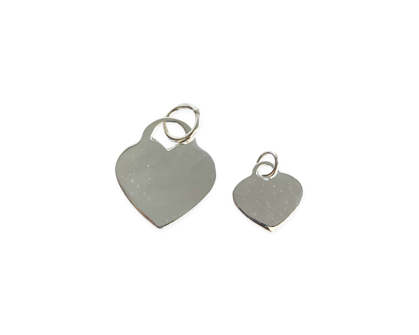 Anhänger „Herz“ flach - 925 Sterlingsilber