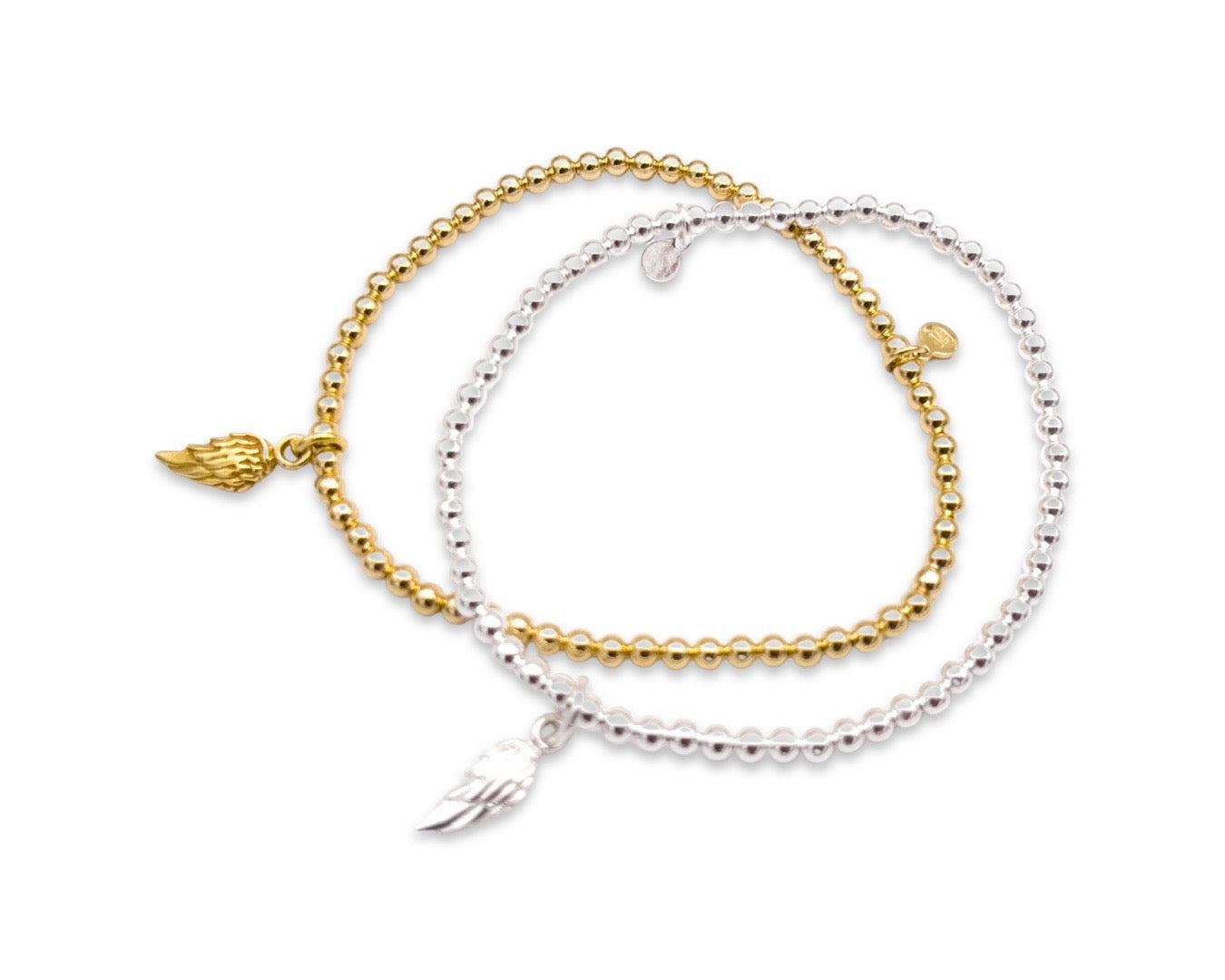 Perlenarmband „Flügel“ - 925 Sterlingsilber