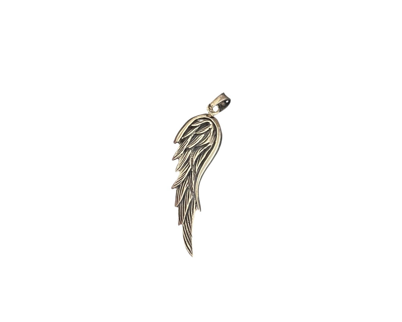 Anhänger „Flügel massiv geschwärzt“ - 925 Sterlingsilber
