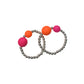 Ring Sterlingsilber "Neon Orange/Pink" fluoreszierend