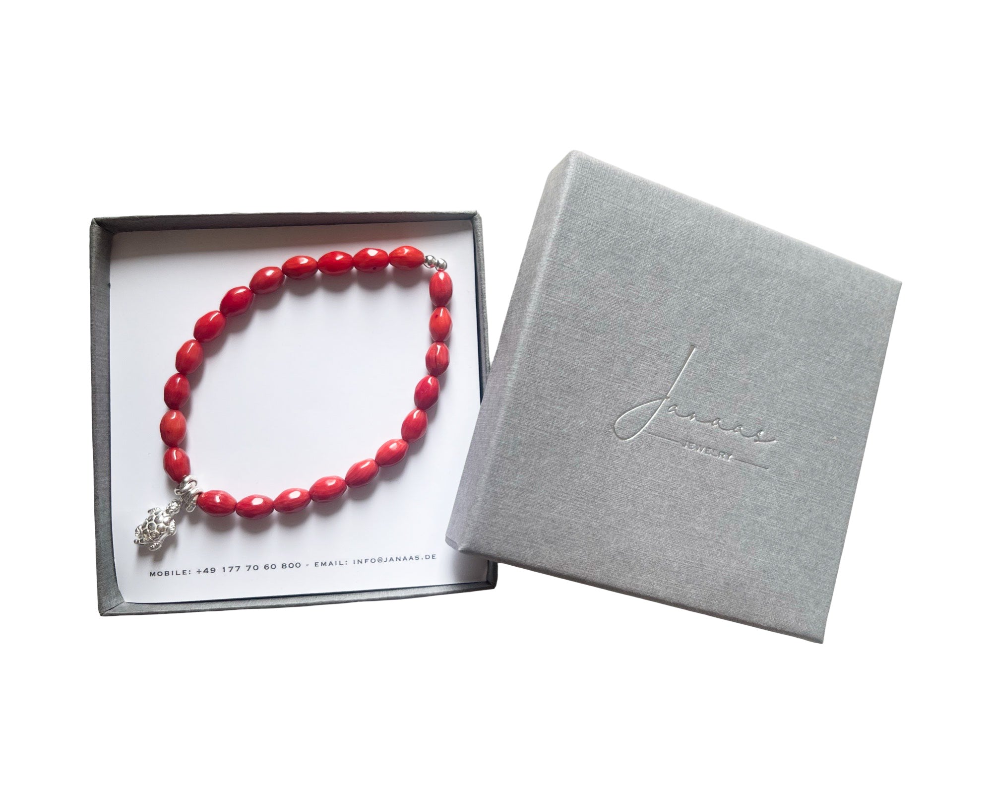 Armband "Turtle" Bambuskoralle