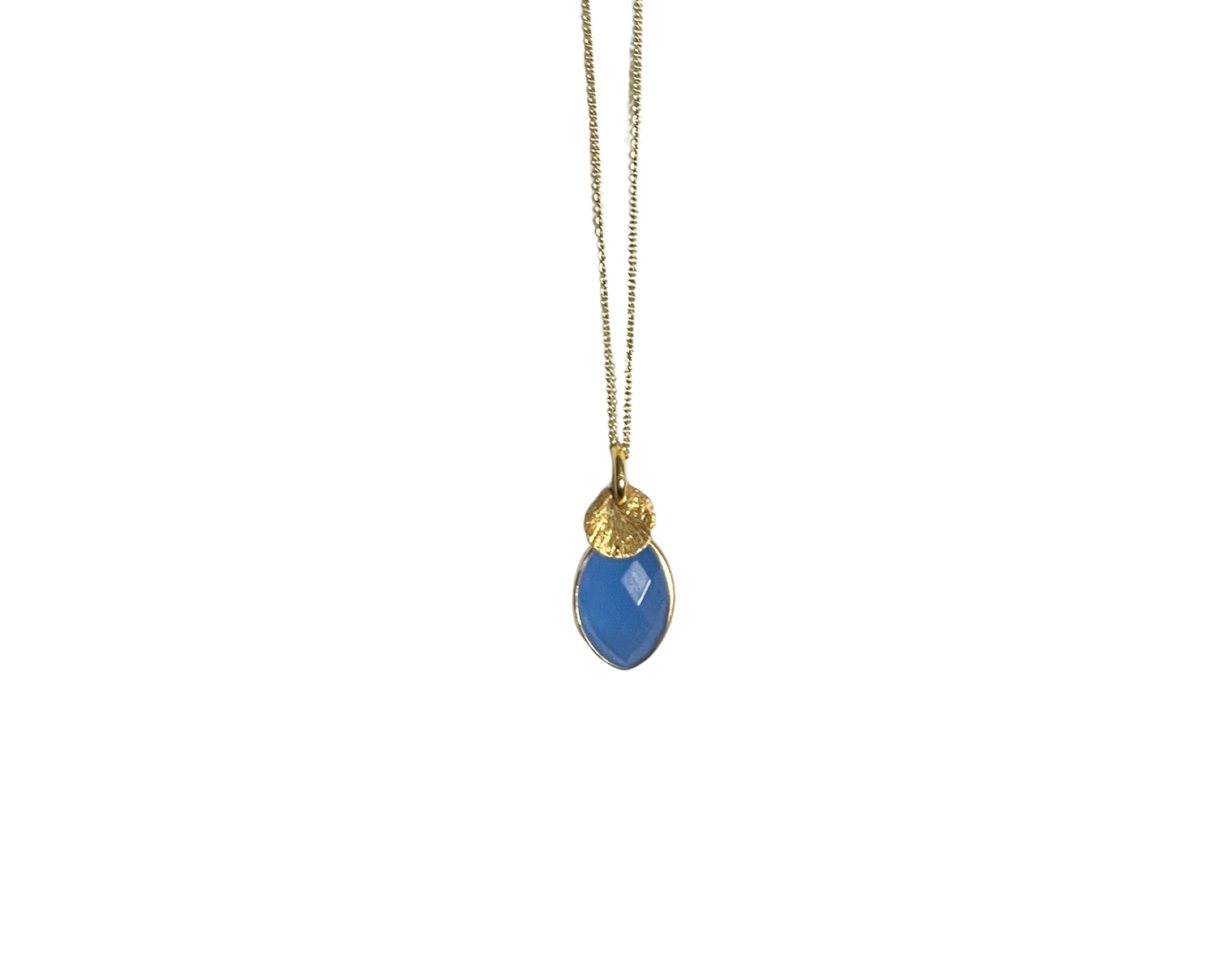 Kette „Blue Duo" Gold - 925 Sterlingsilber