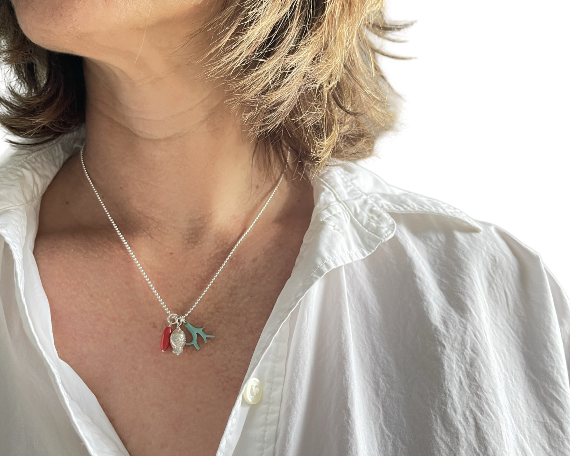Kette „Beach Trio" - 925 Sterlingsilber