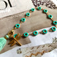 Armband „Summer Dots“ gold-türkis