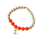 Armband „Beachlife“ Neon-Orange