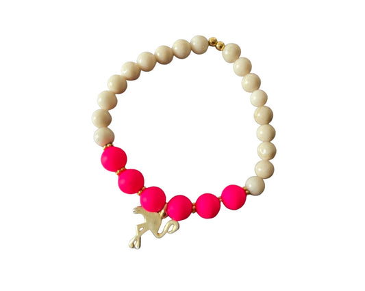Armband „Beachlife“ Neon-Pink