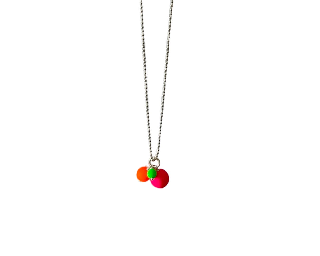 Kette „Neon Balls Trio" Silber - 925 Sterlingsilber