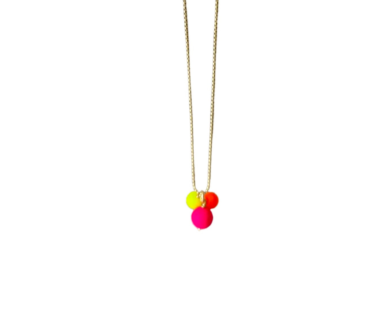 Kette „Neon Balls" Gold - 925 Sterlingsilber vergoldet