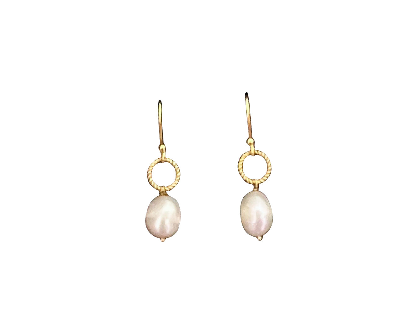 Ohrringe "White Pearls" gold