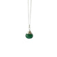 Kette "Drop Achat grün" - 925 Sterlingsilber