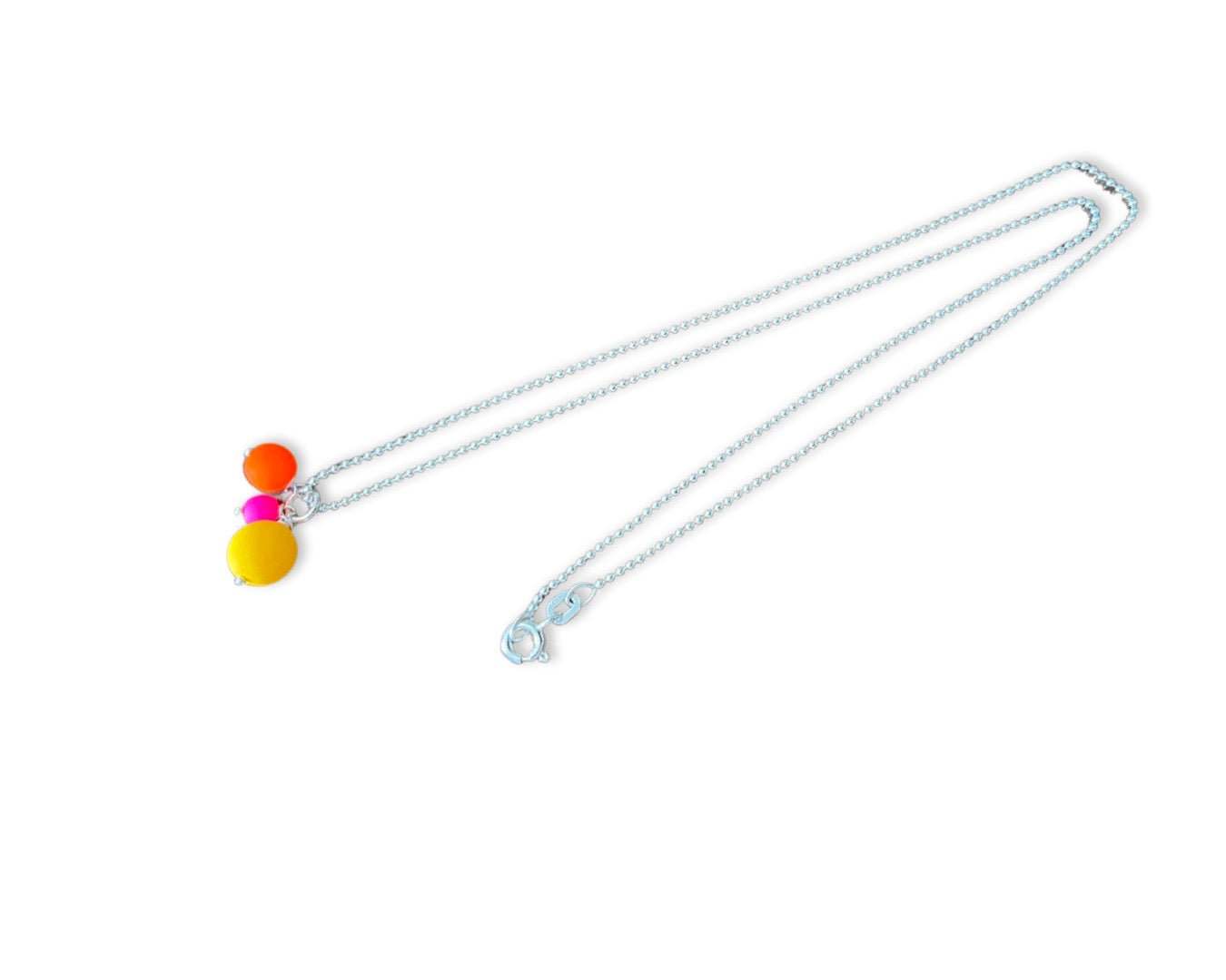 Kette „Neon Balls Trio" Silber - 925 Sterlingsilber
