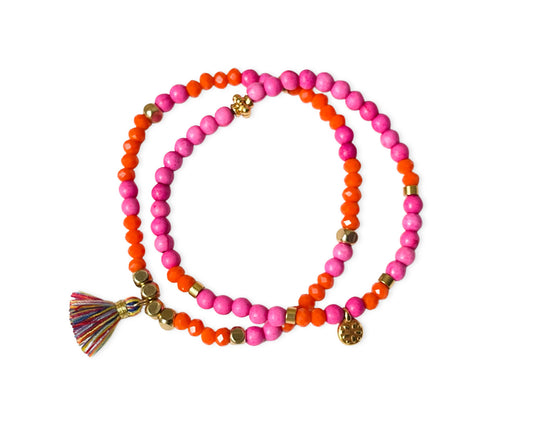 Armband „Orange Pink“