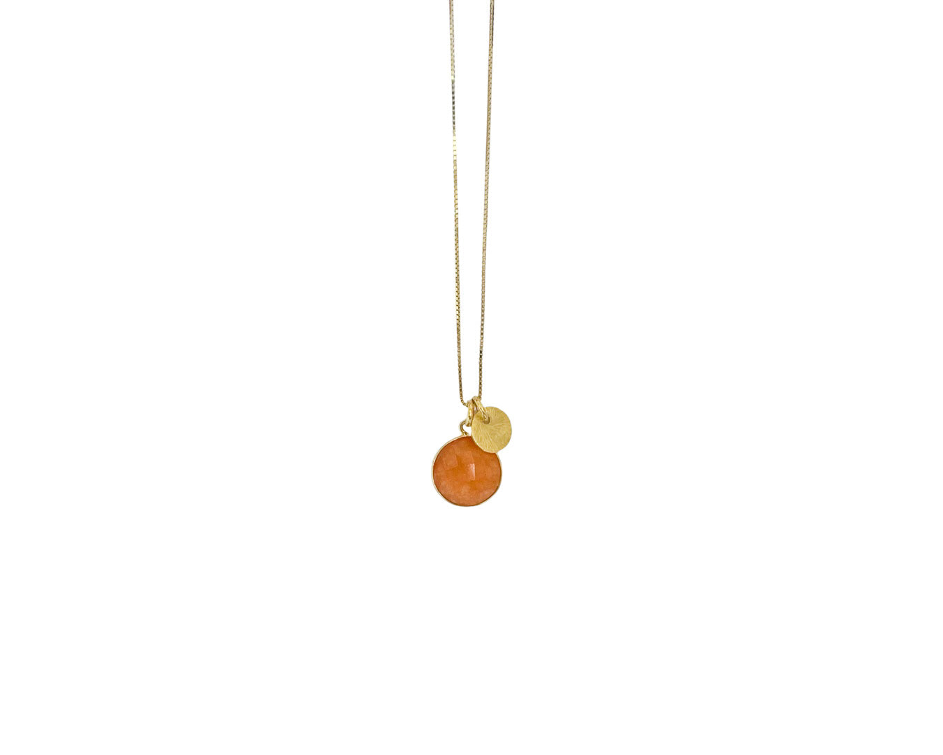 Kette „Orange Duo" Gold - 925 Sterlingsilber